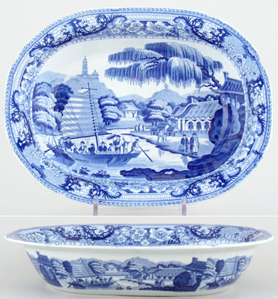 Dish rectangular c1820